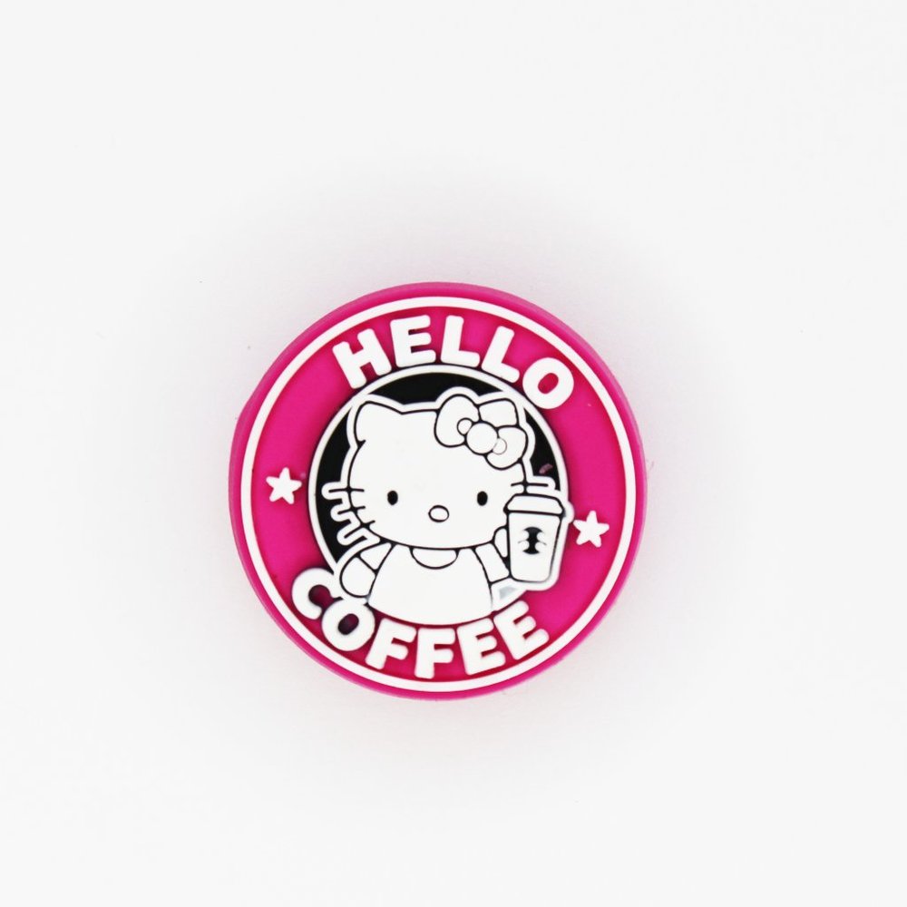 Hello Kitty coffee croc charm